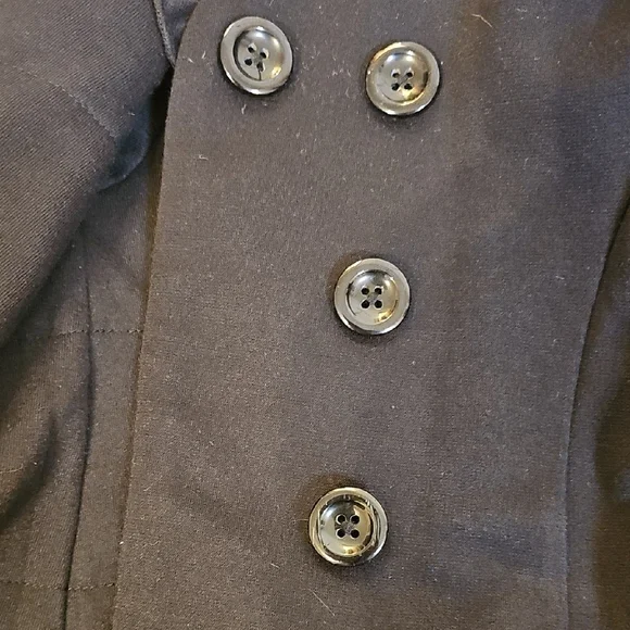 Janie and Jack Classic Black Pea Coat for Kids - Picture 10 of 10